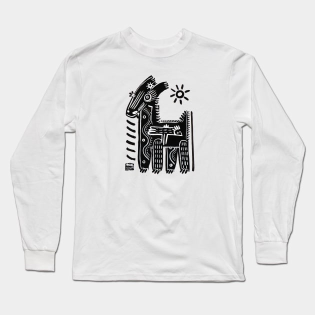 horse Long Sleeve T-Shirt by Angel Rivas